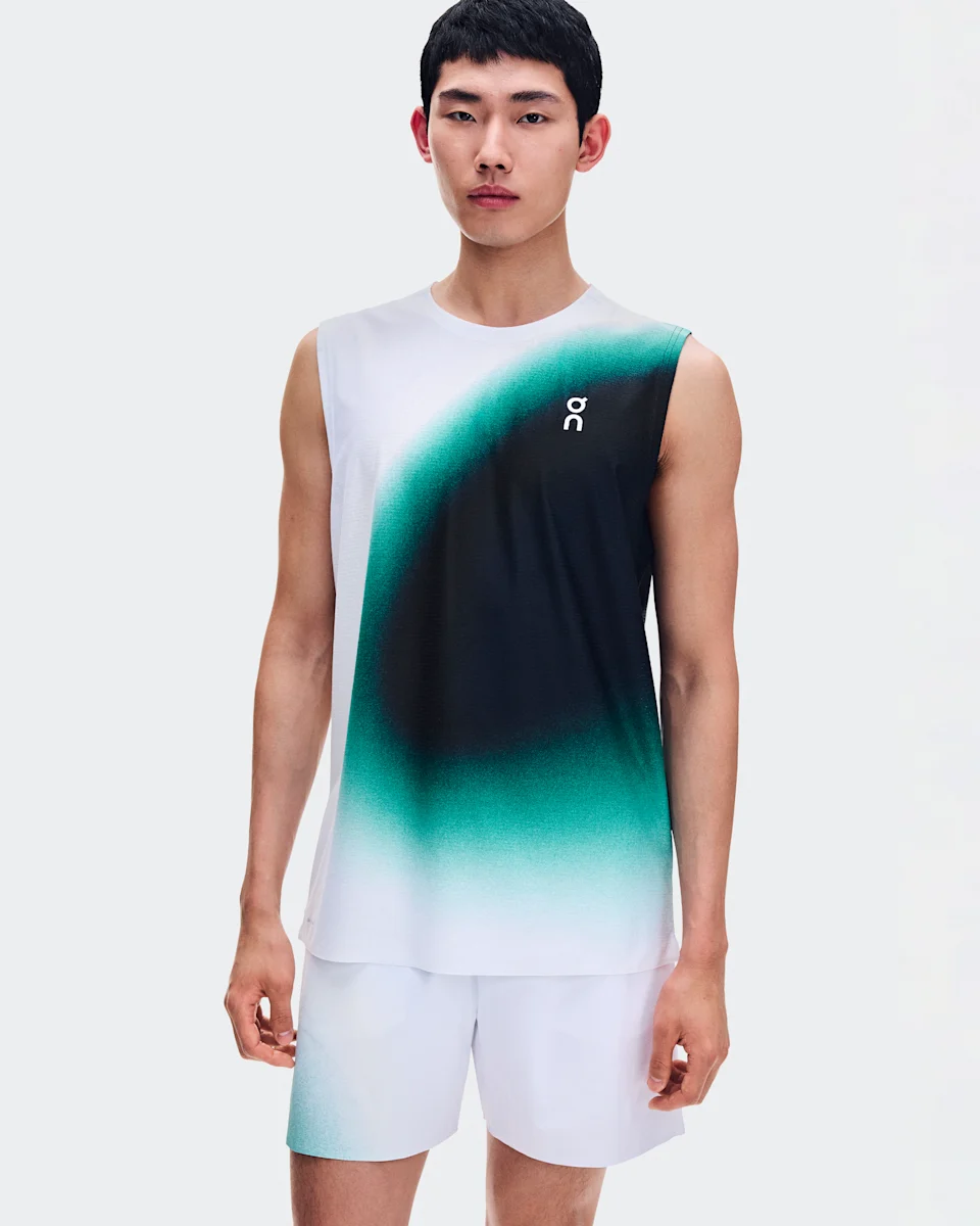 On Court Tank Swing White & Neem Masculino