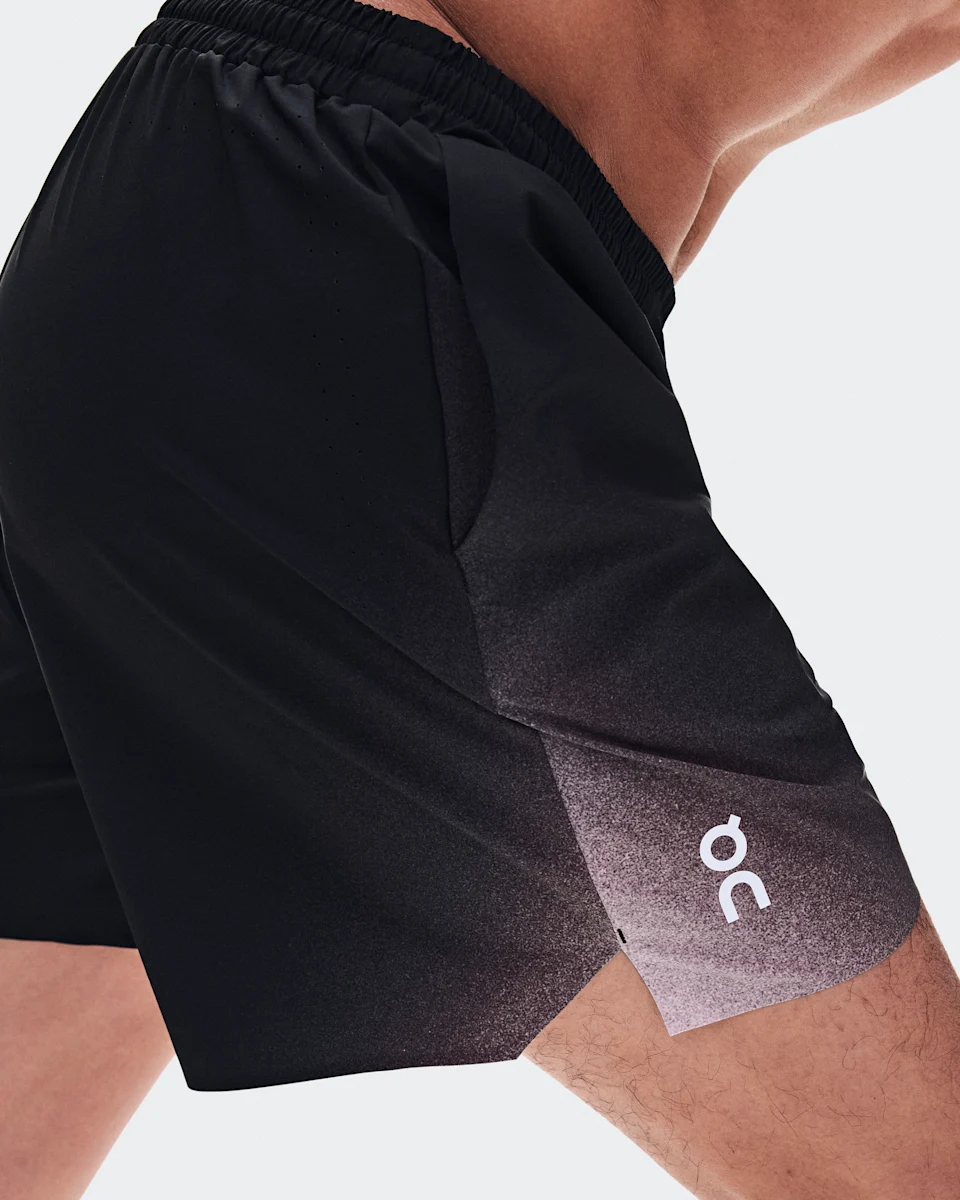 On 5" Court Shorts Swing Black & Mulberry Masculino