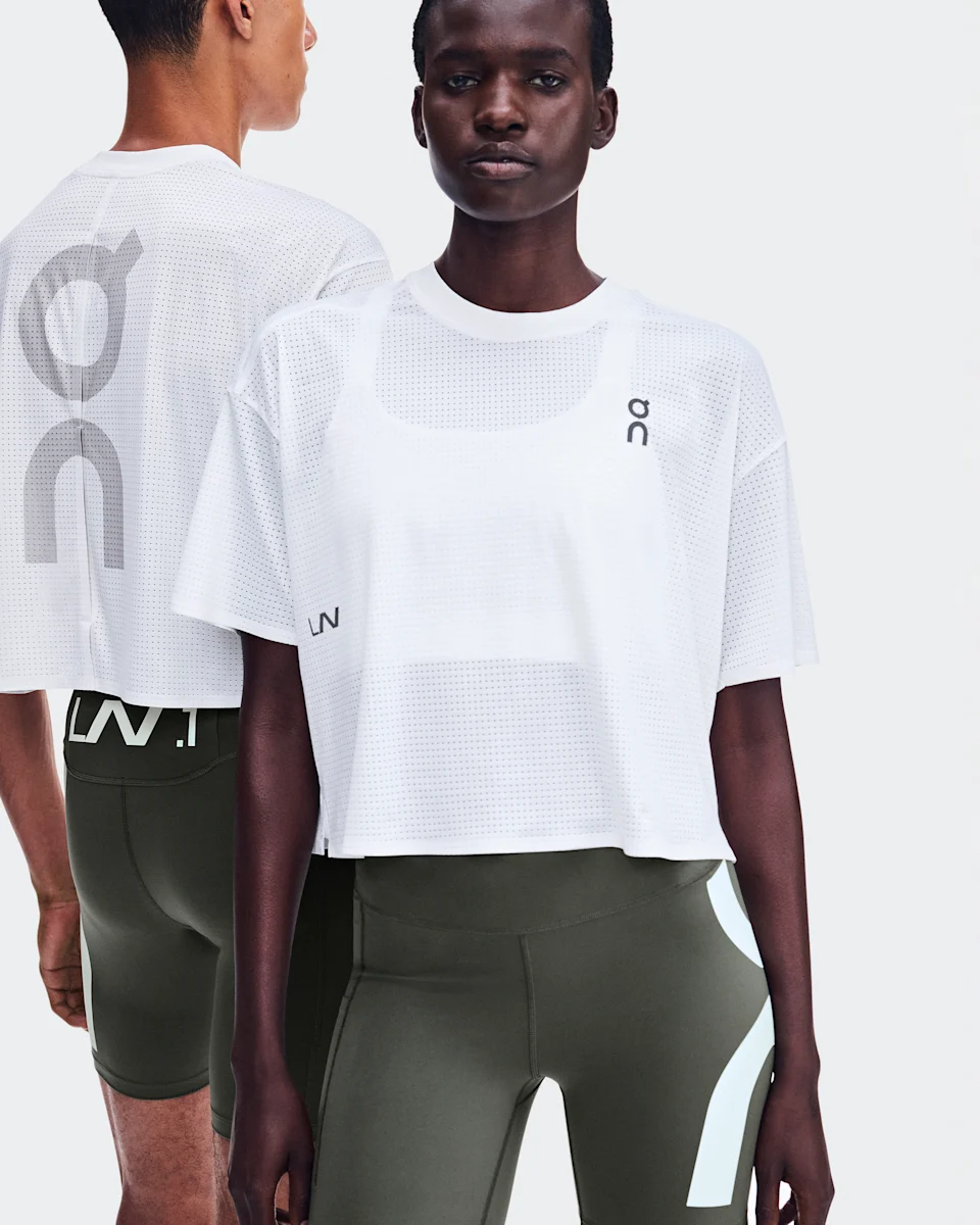 On Cropped Run-T LN1 White 