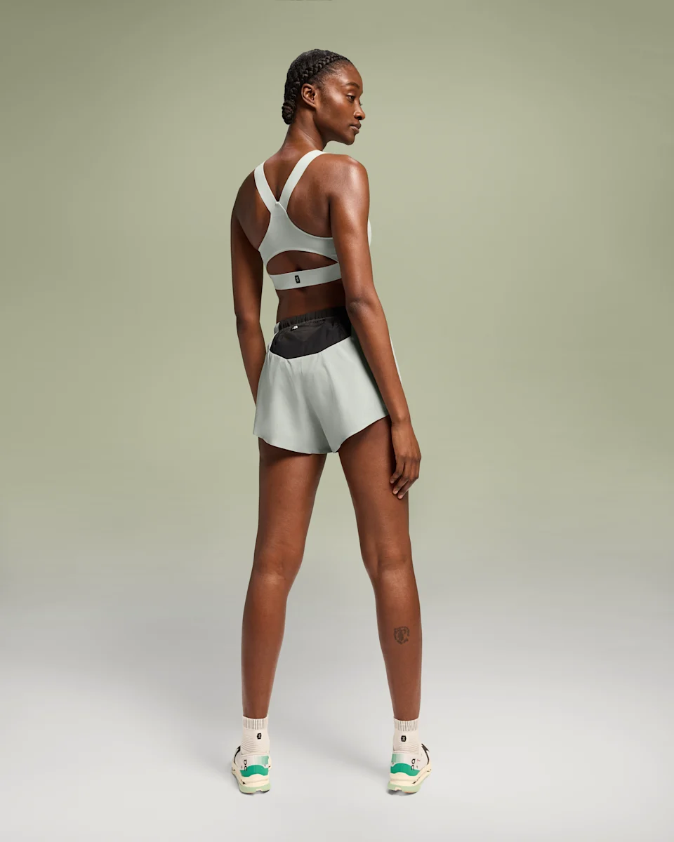 On Race Shorts Cobble & Black Feminino