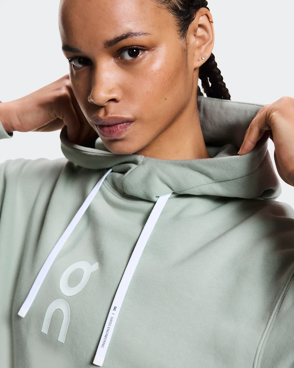 On Club Hoodie Mineral Feminino