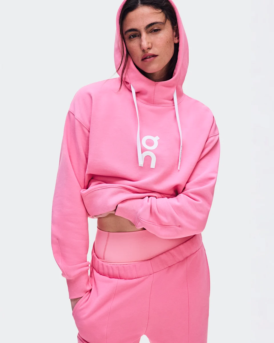 On Club Hoodie Bubblegum Feminino