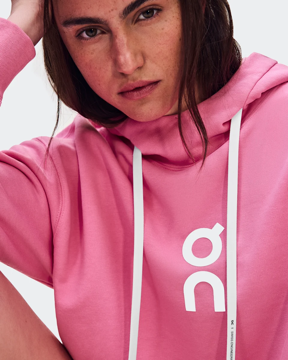 On Club Hoodie Bubblegum Feminino