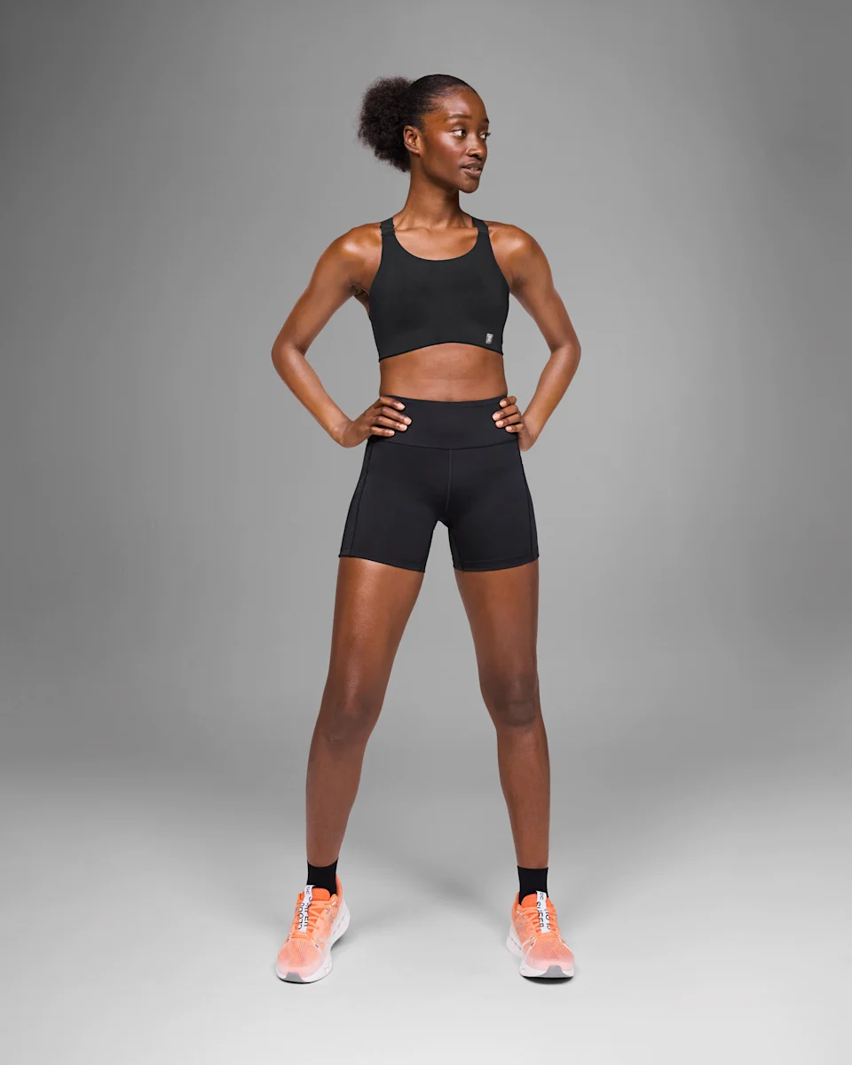 On Endurance Bra Black Feminino – Corrida, sustentação alta