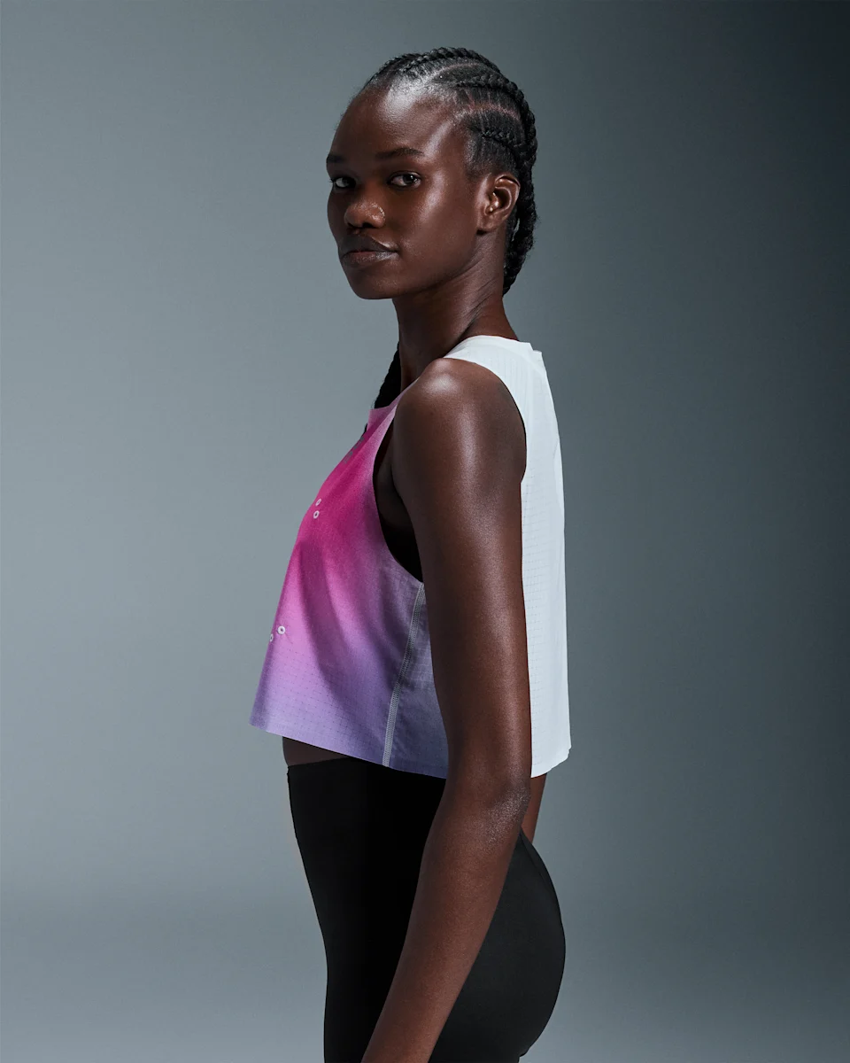 On Pace Tank Undyed & Pink Feminino