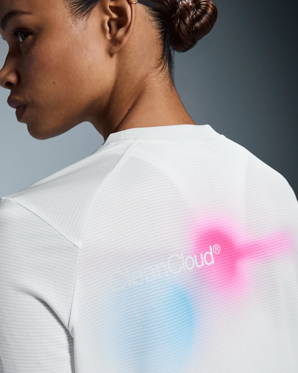 On Pace Long-T Undyed & Pink Feminino