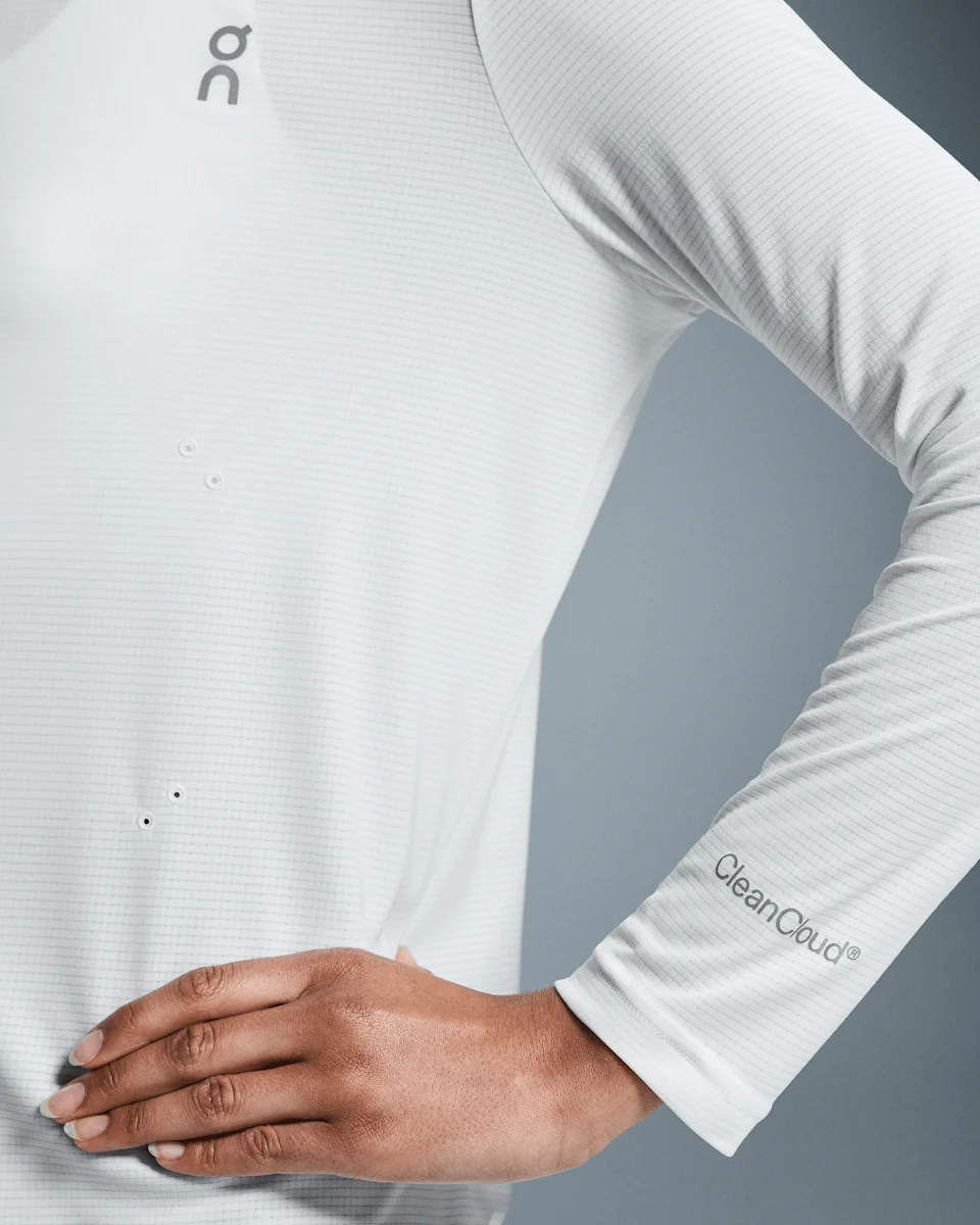 On Pace Long-T Undyed & Pink Feminino