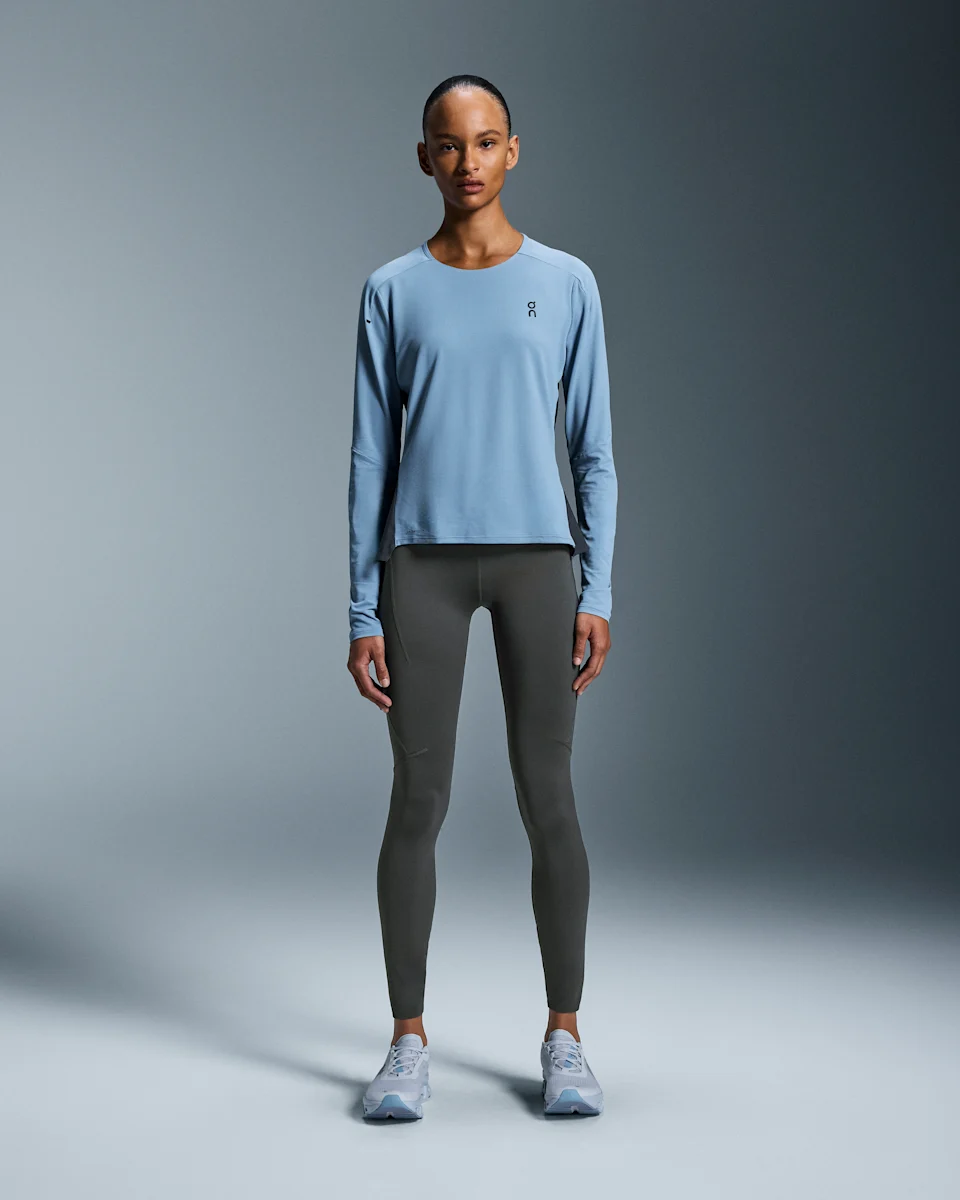 On Performance Long-T Chambray & Eclipse Feminino