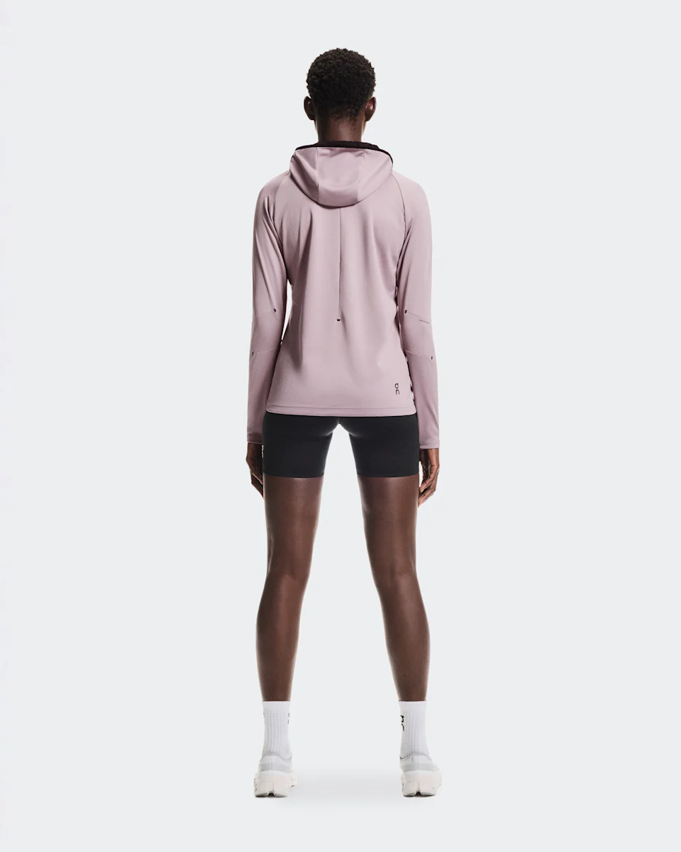 On Climate Zip Hoodie Heron Feminino