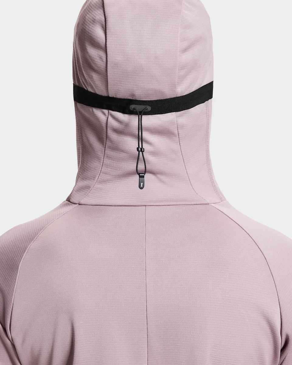 On Climate Zip Hoodie Heron Feminino
