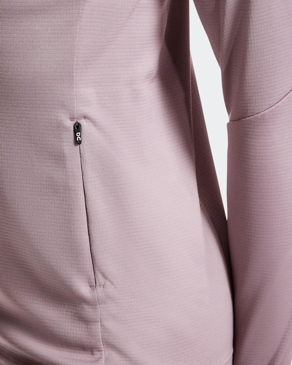 On Climate Zip Hoodie Heron Feminino