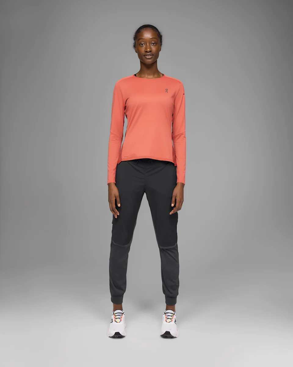 On Weather Pants Black Feminino – Corridas em tempo frio, respirável e com detalhes ajustáveis
