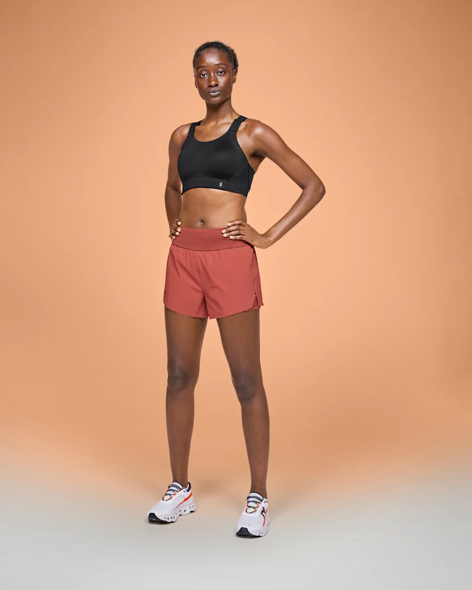 On Performance Flex Bra Black Feminino – Corrida, sustentação média