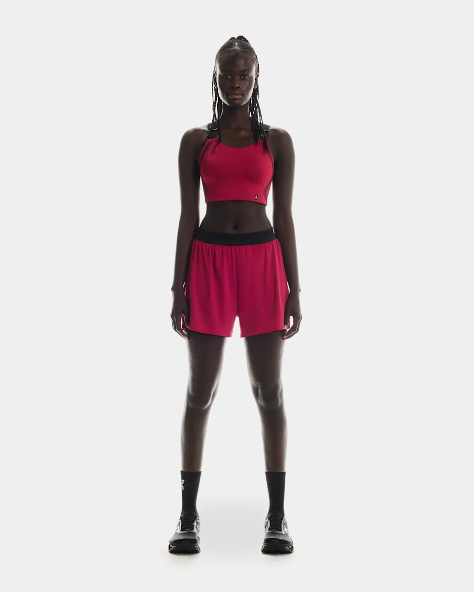 On Performance Flex Bra Grenadine & Black Feminino
