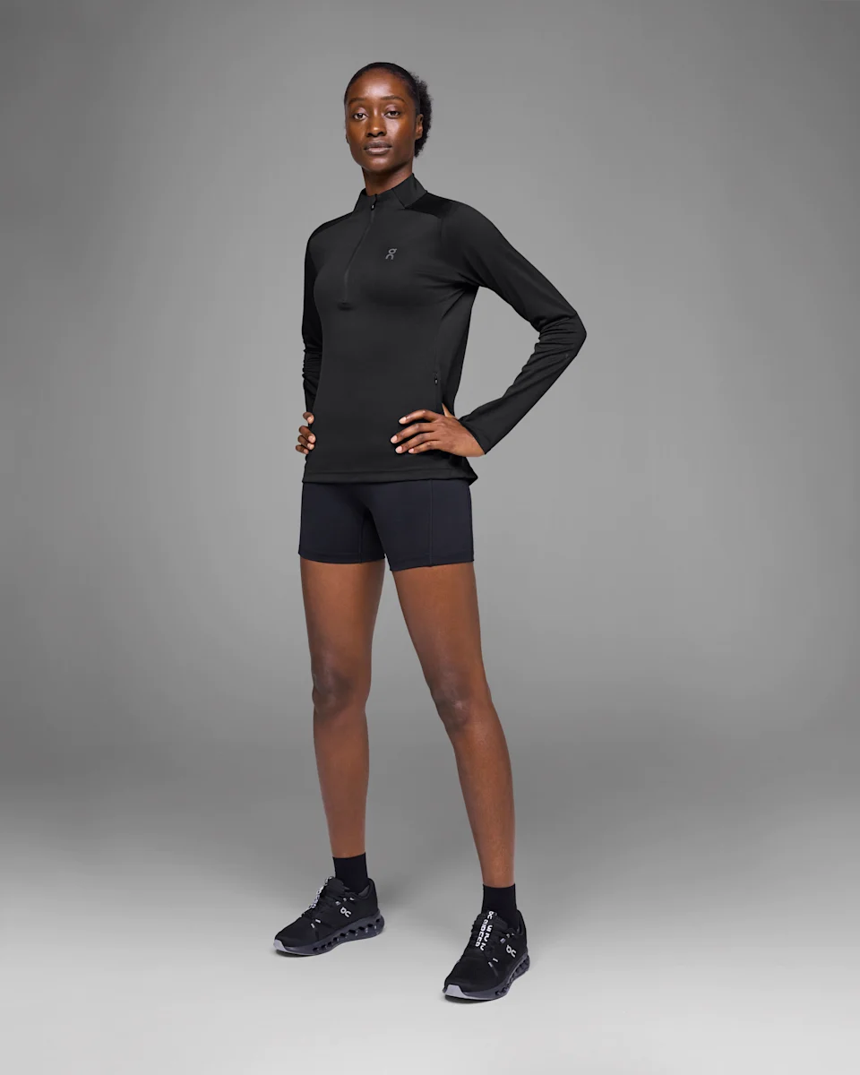 On Climate Shirt Black Feminino – Clima frio, Isolamento térmico, Aventuras ao ar livre