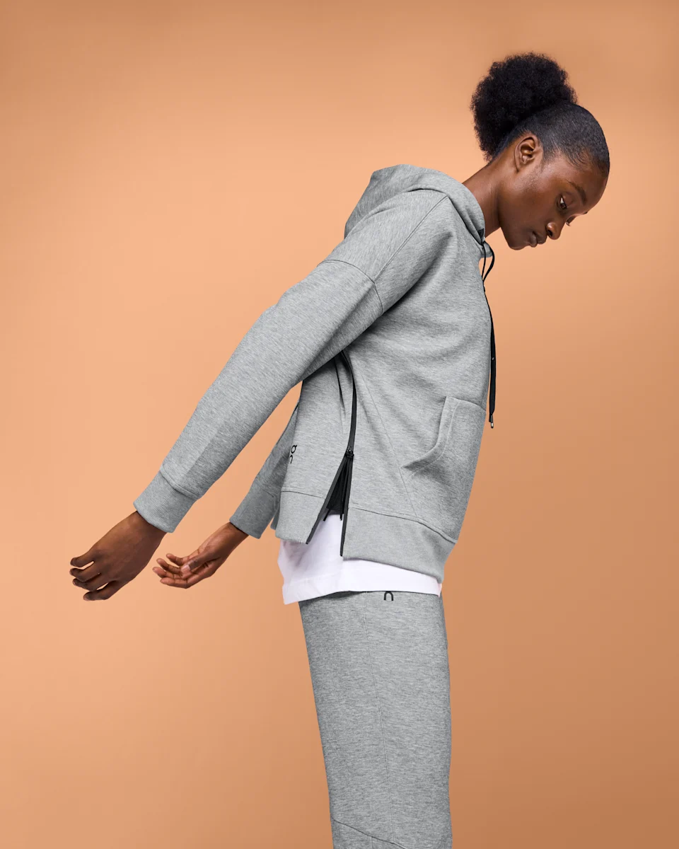 On Hoodie Grey Feminino