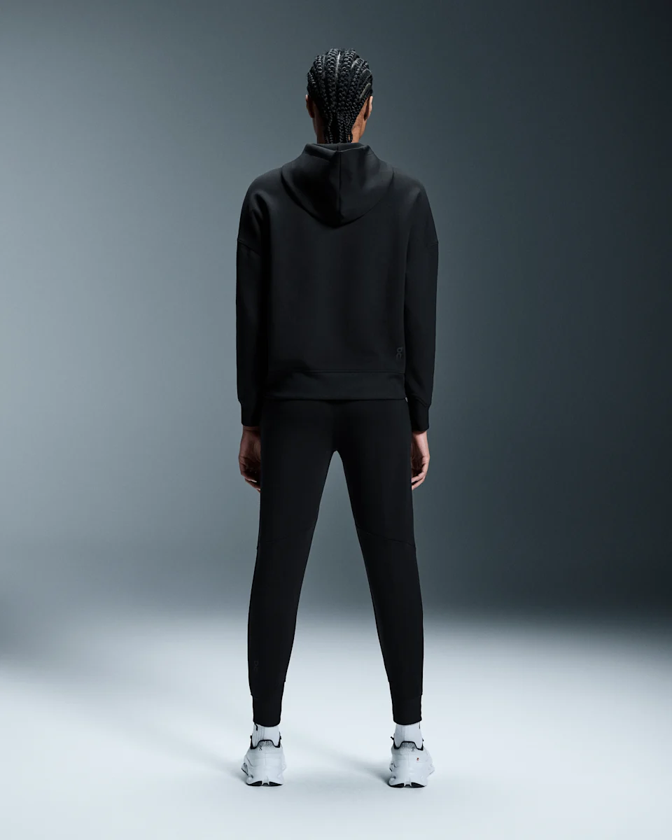 On Zipped Hoodie Black Feminino