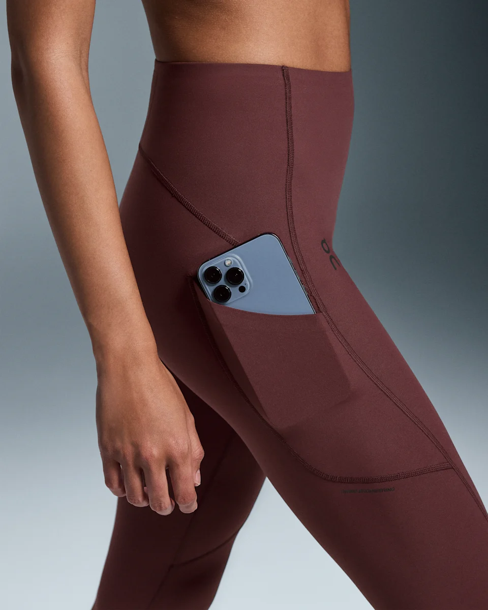 On Movement Tights Long Mulberry Feminino