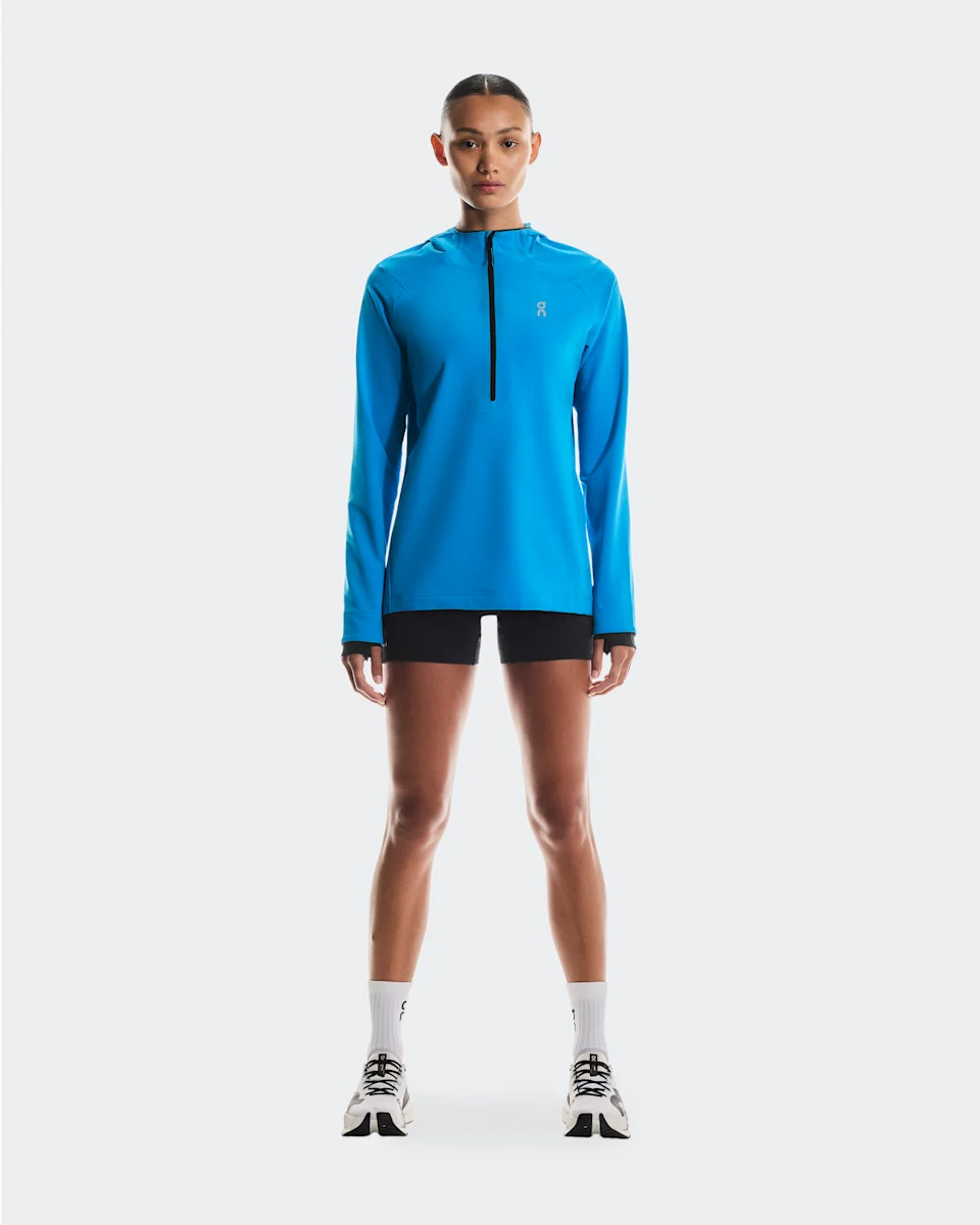 On Pace Hoodie Malibu Feminino – Corrida de performance, CleanCloud®, Recuperação