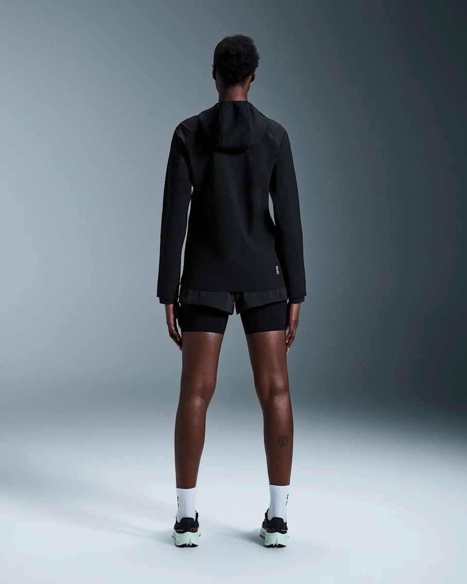 On Pace Hoodie Black Feminino
