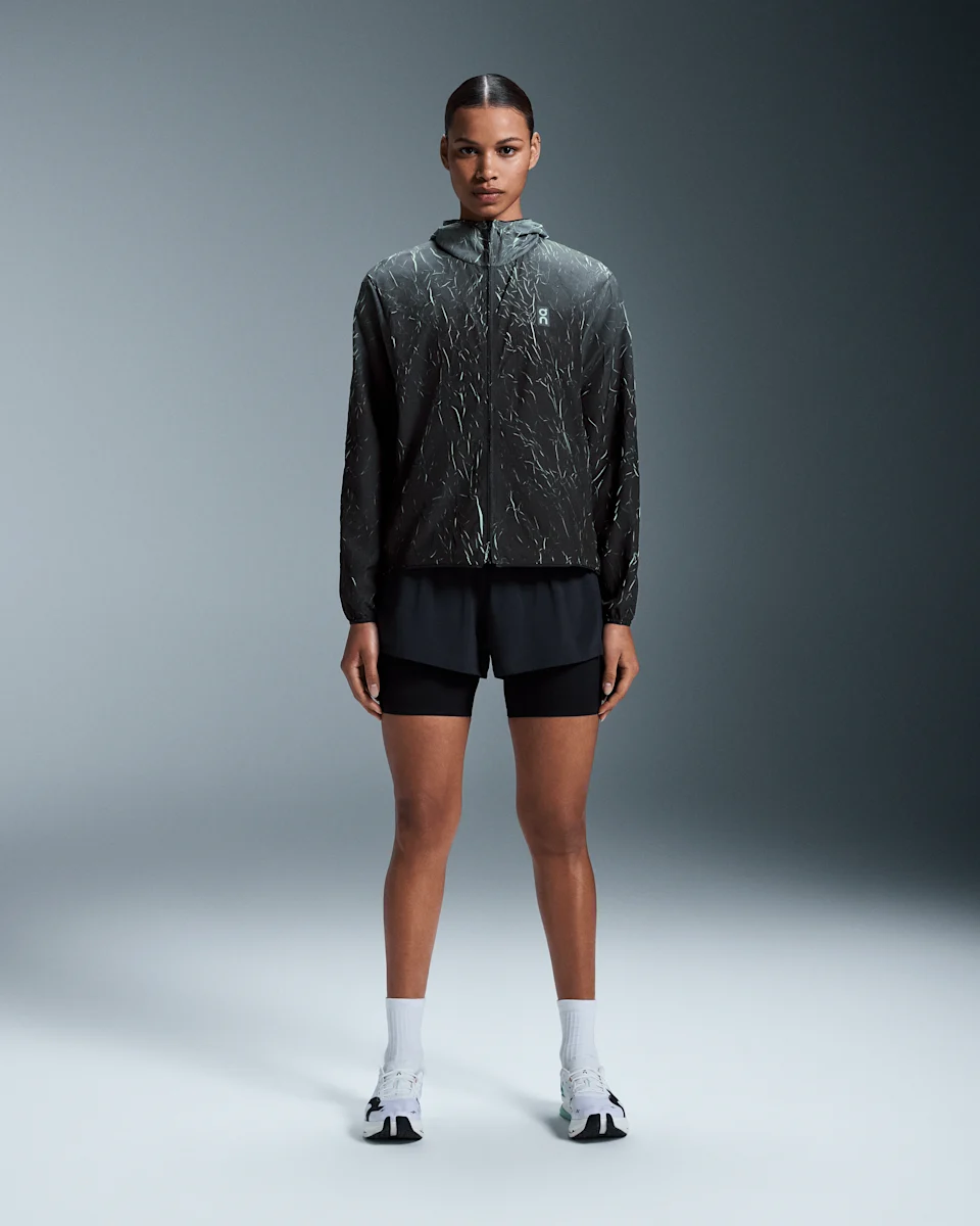 On Pace Run Jacket Black & Lima Feminino