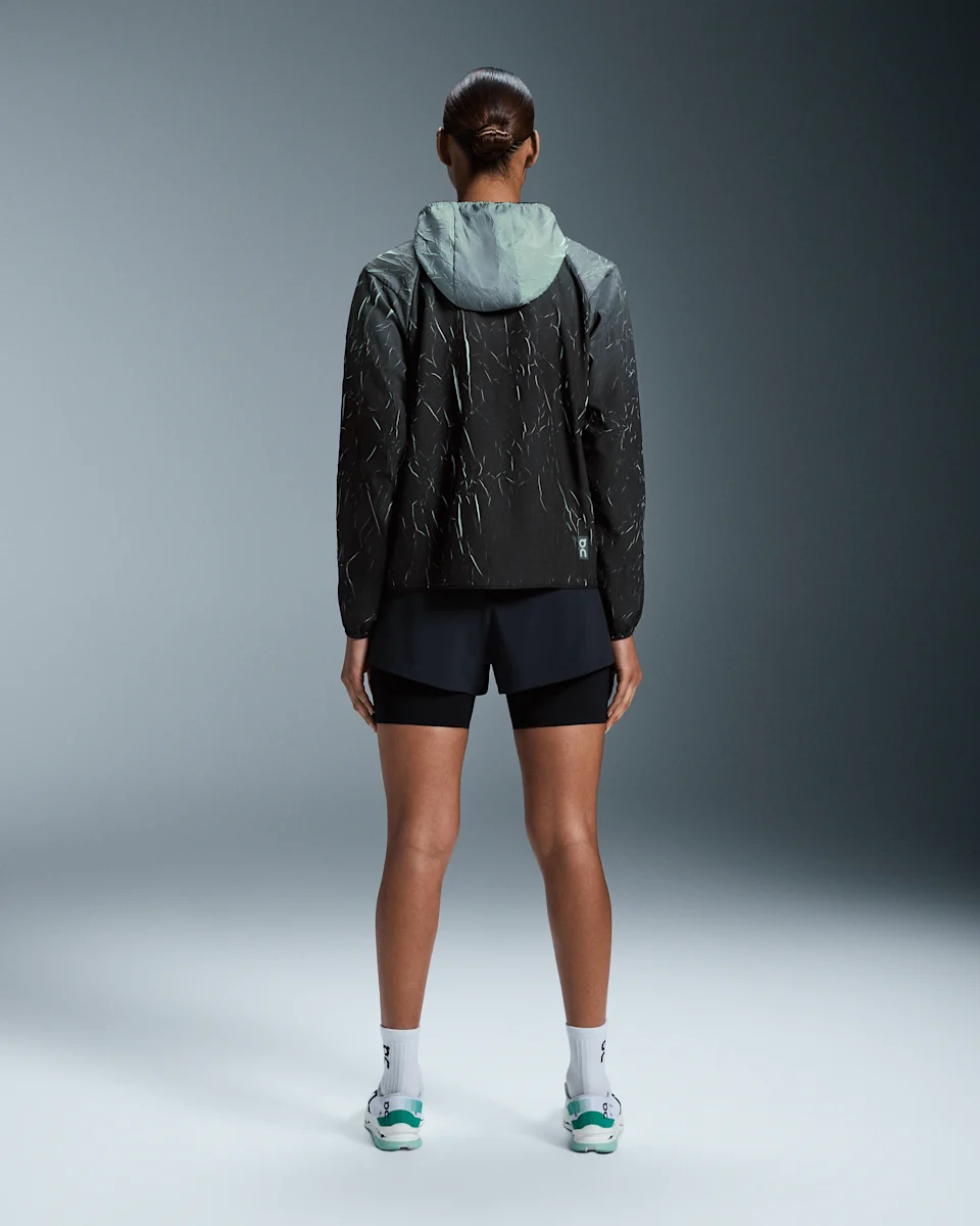 On Pace Run Jacket Black & Lima Feminino