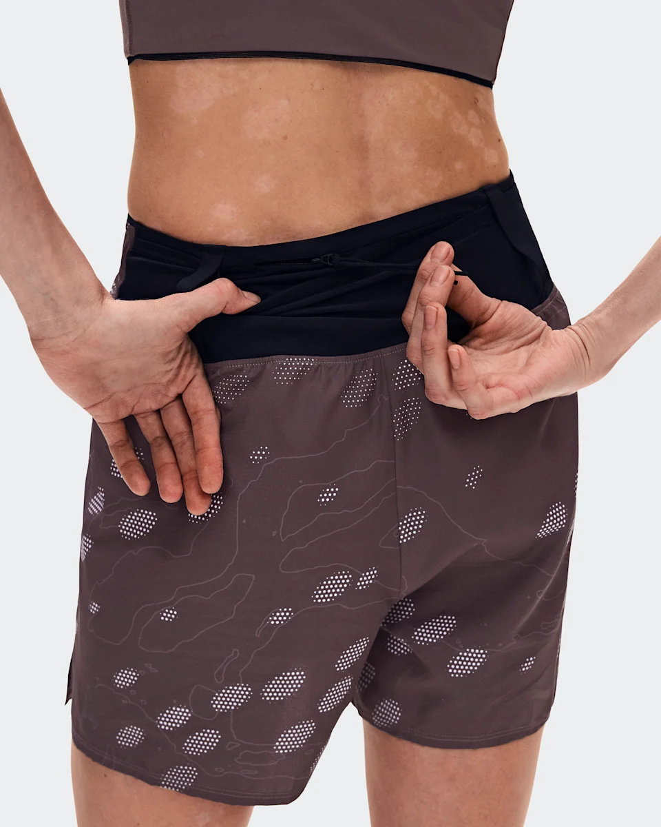 On Trail Shorts Mulberry Feminino