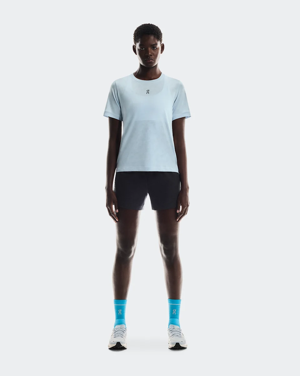 On Trail Shorts Black Feminino – Corrida em trilha, Leve, Armazenamento prático