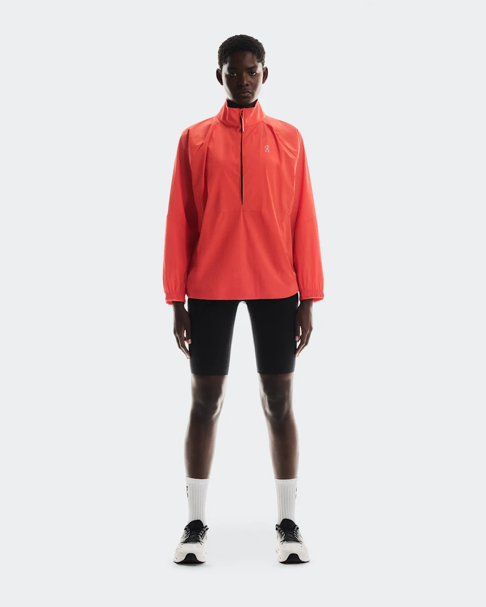 On All-Day 1/2 Zip Jacket Coral Feminino – Uso diário, Viagens, Essencial