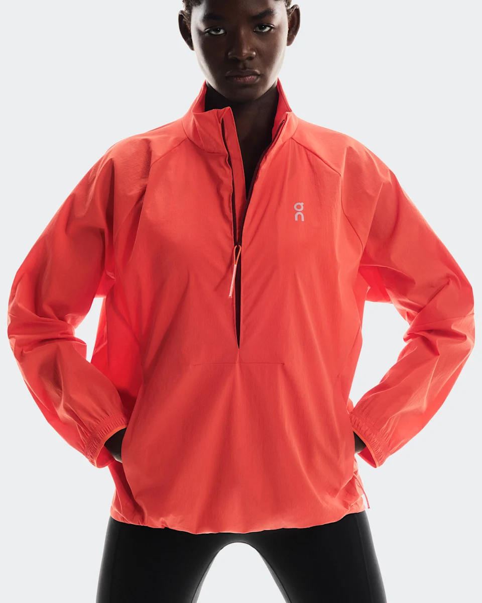 On All-Day 1/2 Zip Jacket Coral Feminino