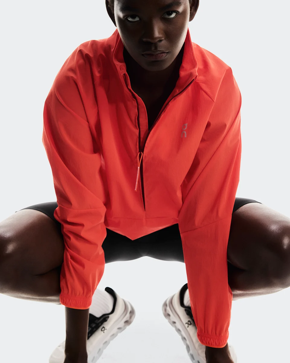 On All-Day 1/2 Zip Jacket Coral Feminino