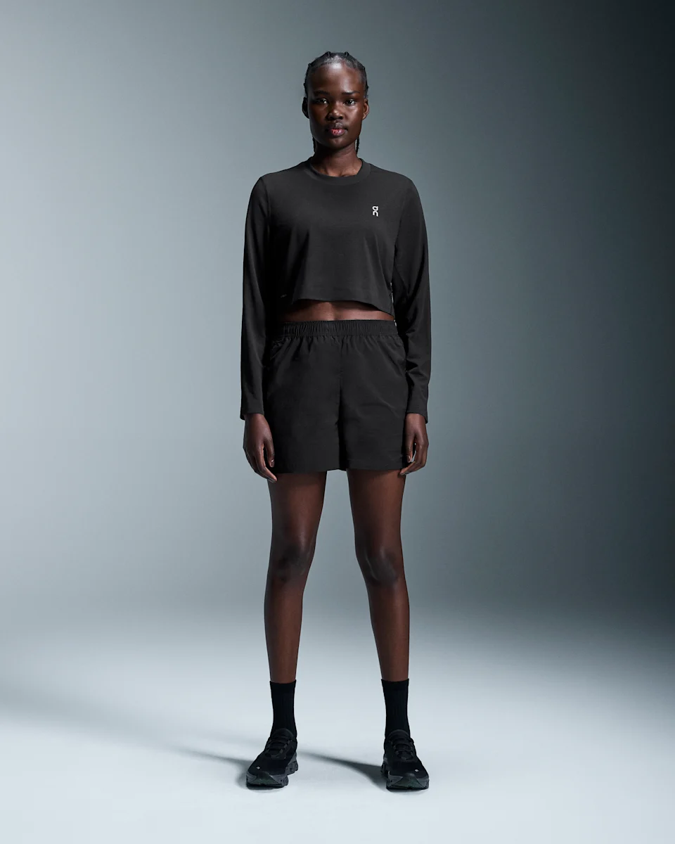 On Active Long-T Crop Black Feminino