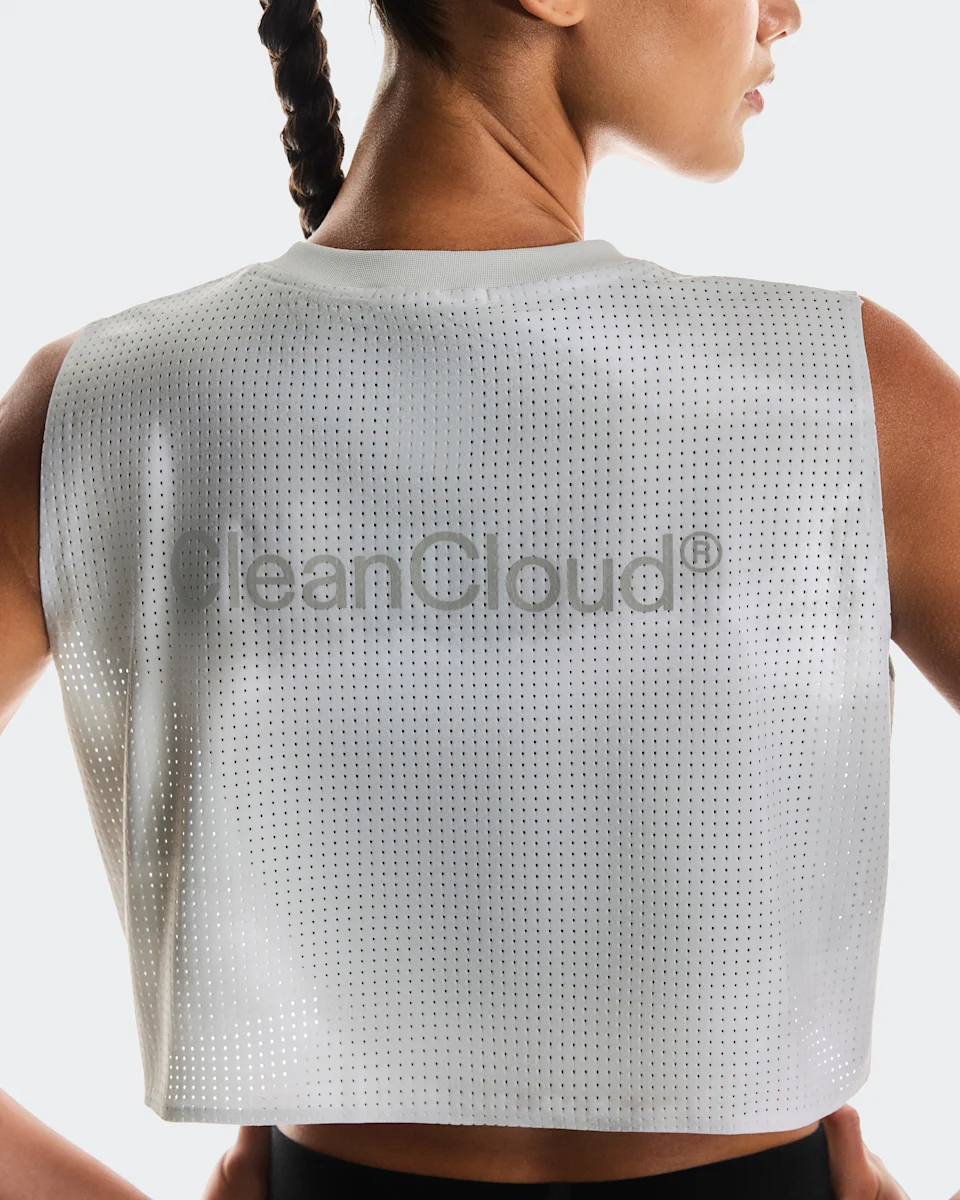 On Pace Tank Glacier & White Feminino