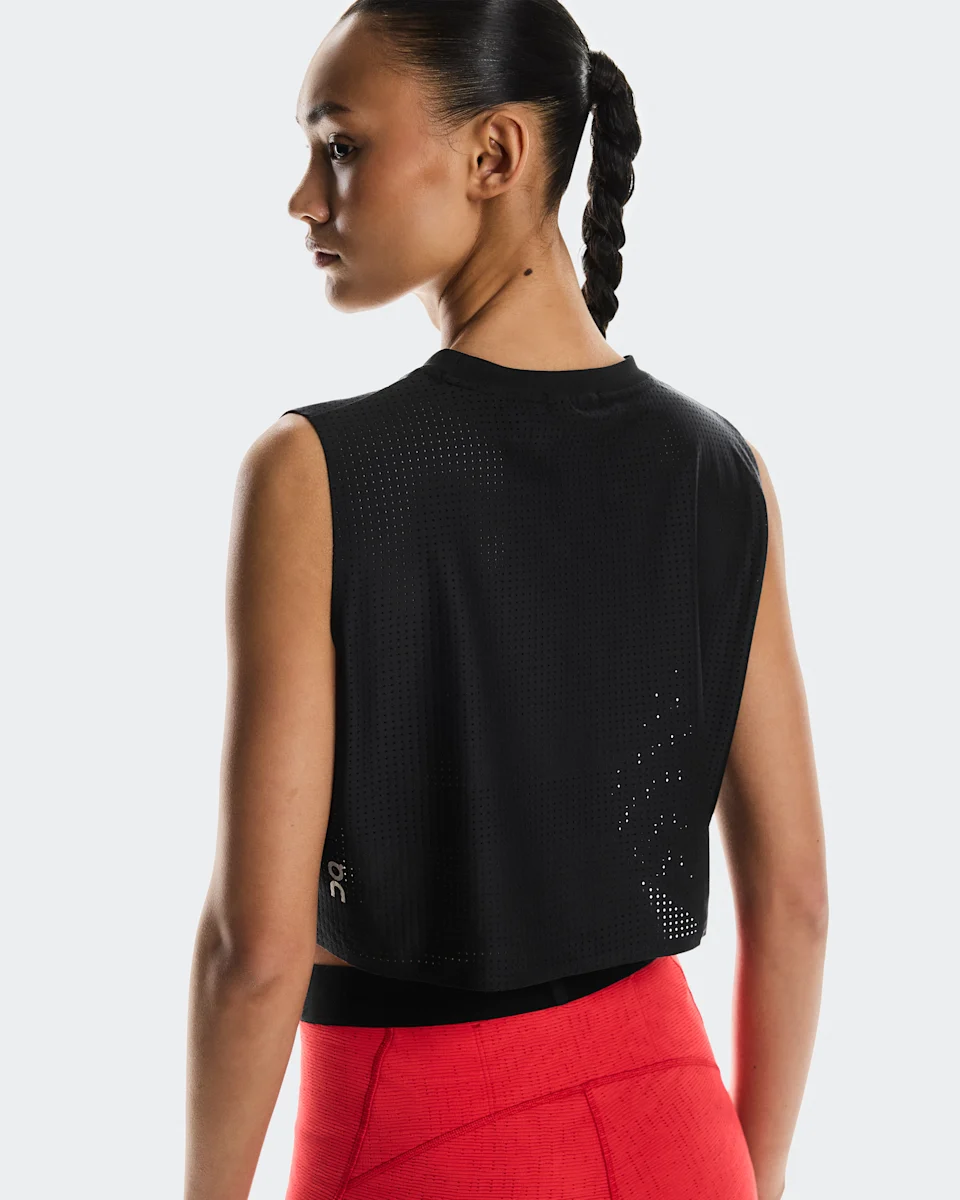 On Pace Tank Black Feminino