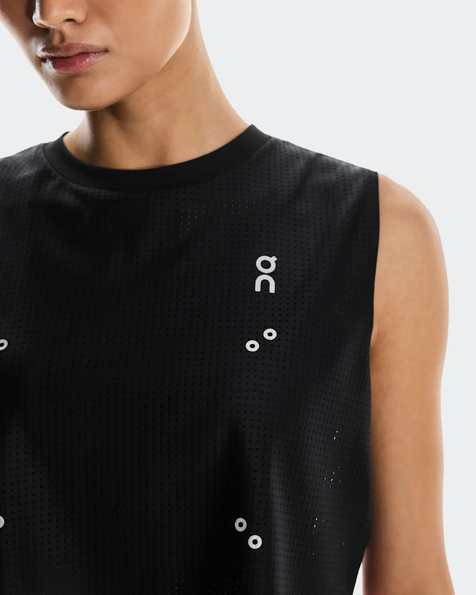 On Pace Tank Black Feminino