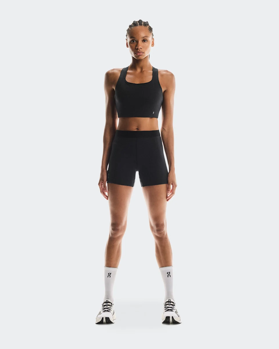 On Pace Pocket Bra Black Feminino – Corrida, treinos de baixa intensidade, sustentação leve