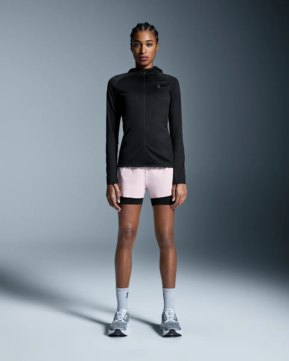 On 3" Performance 2/1 Shorts Mauve & Black Feminino