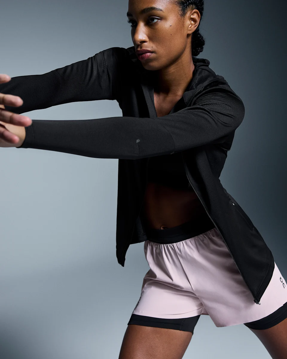 On 3" Performance 2/1 Shorts Mauve & Black Feminino