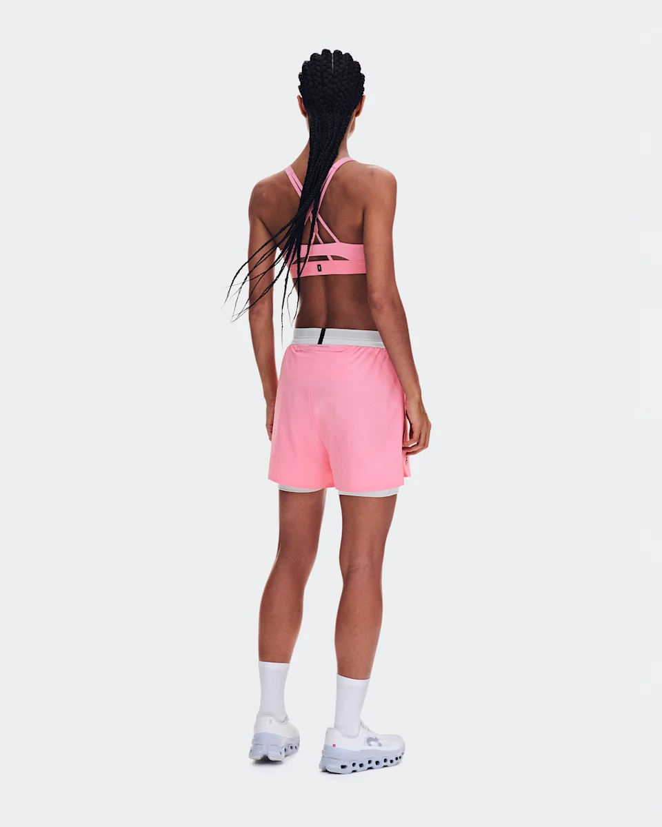 On 3" Performance 2/1 Shorts Magnolia & Glacier Feminino
