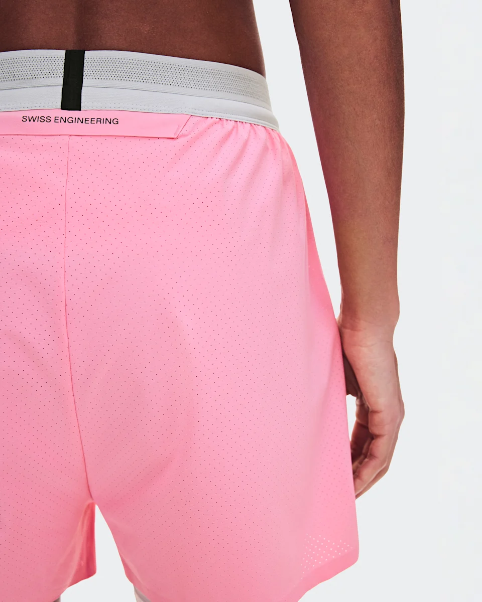 On 3" Performance 2/1 Shorts Magnolia & Glacier Feminino