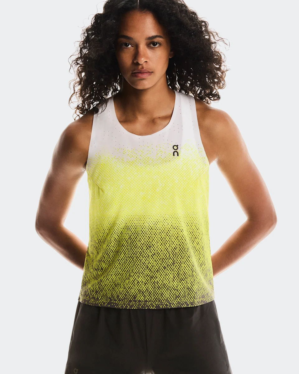 On Race Singlet Lime Feminino