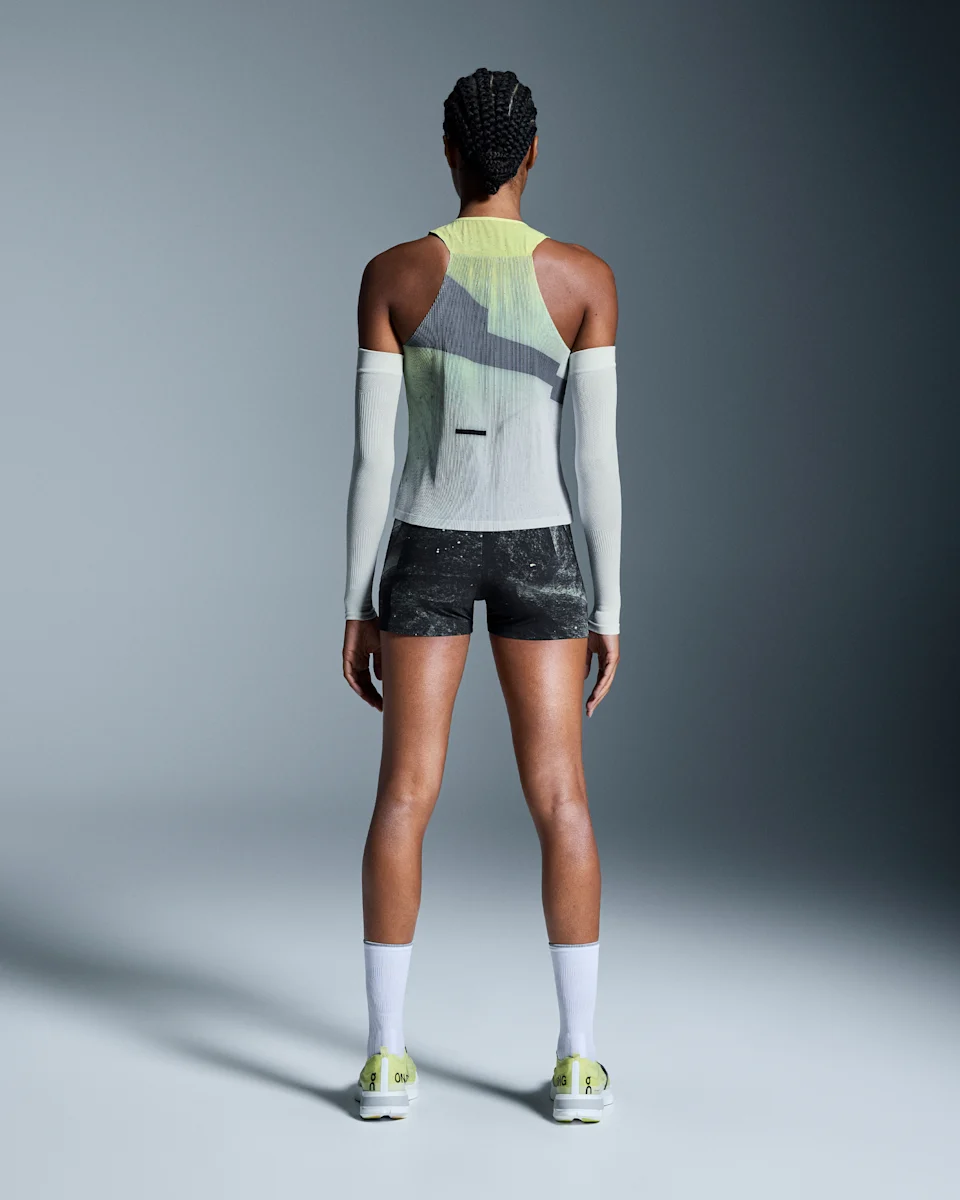 On Race Singlet Limelight & Glacier Feminino