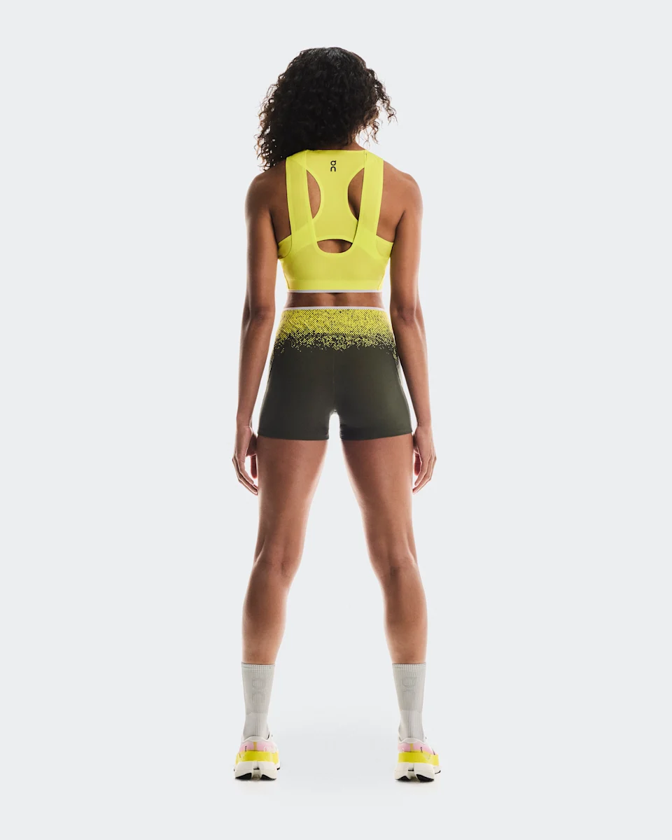 On Race Crop Lime Feminino