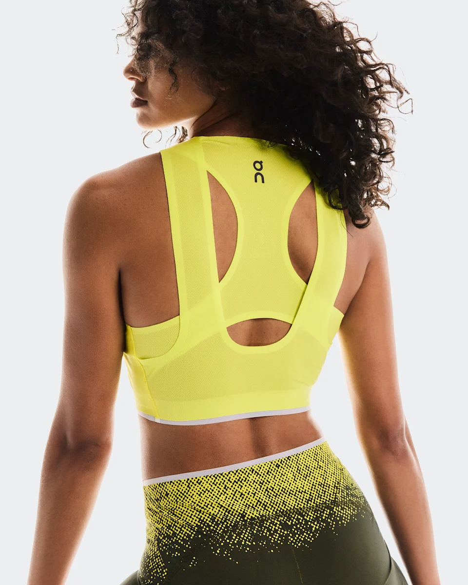 On Race Crop Lime Feminino