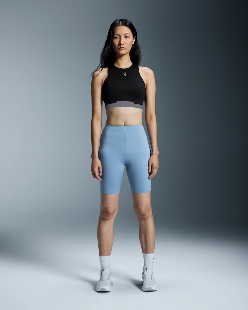 On Train 2-in-1 Crop Black Feminino