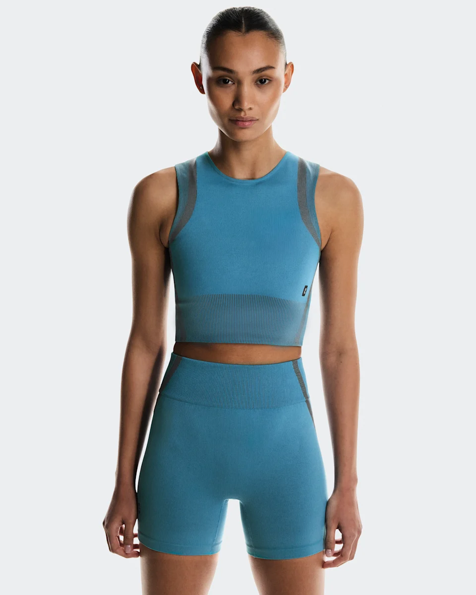 On Studio Knit Crop Niagara & Rock Feminino