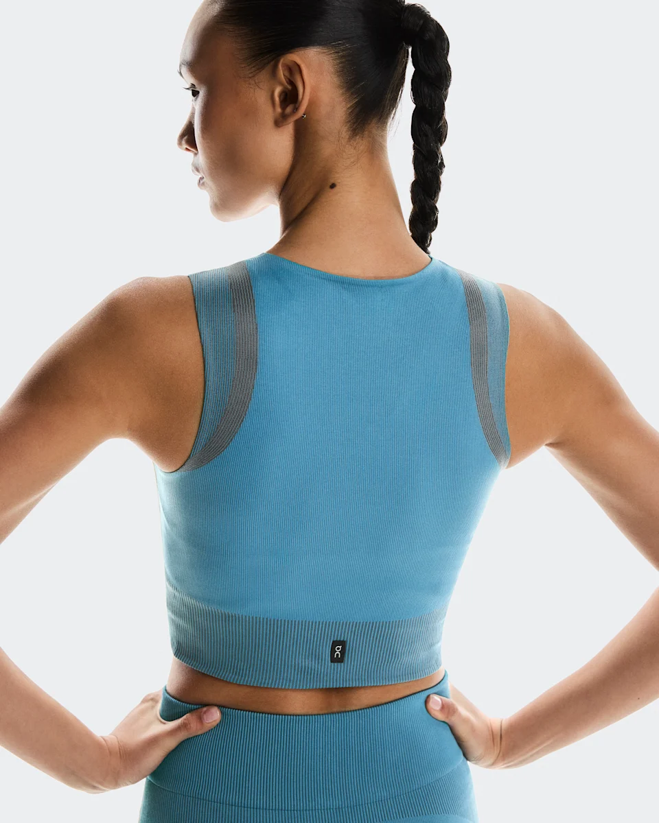 On Studio Knit Crop Niagara & Rock Feminino