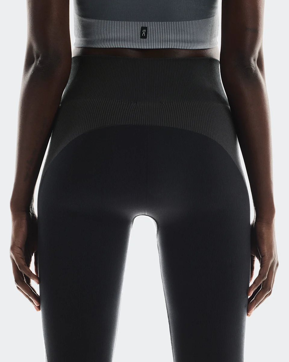 On Studio Knit Tights Black & Eclipse Feminino