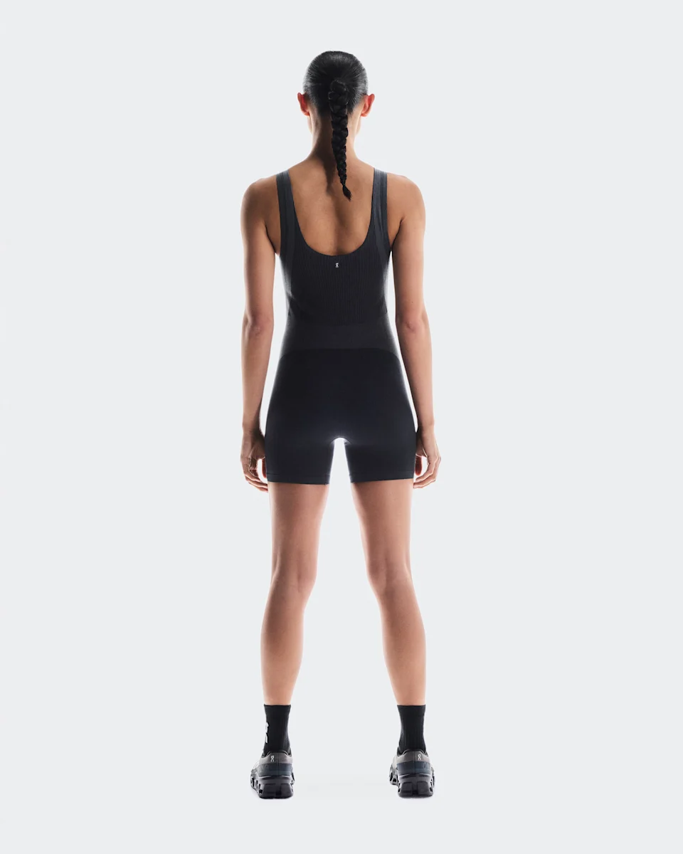 On Studio Knit Bodysuit Black & Eclipse Feminino