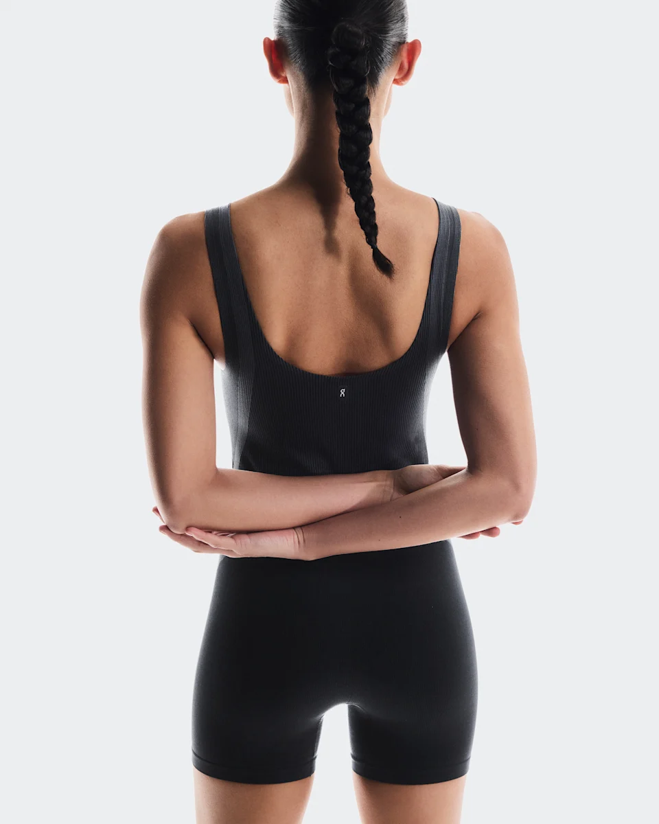 On Studio Knit Bodysuit Black & Eclipse Feminino